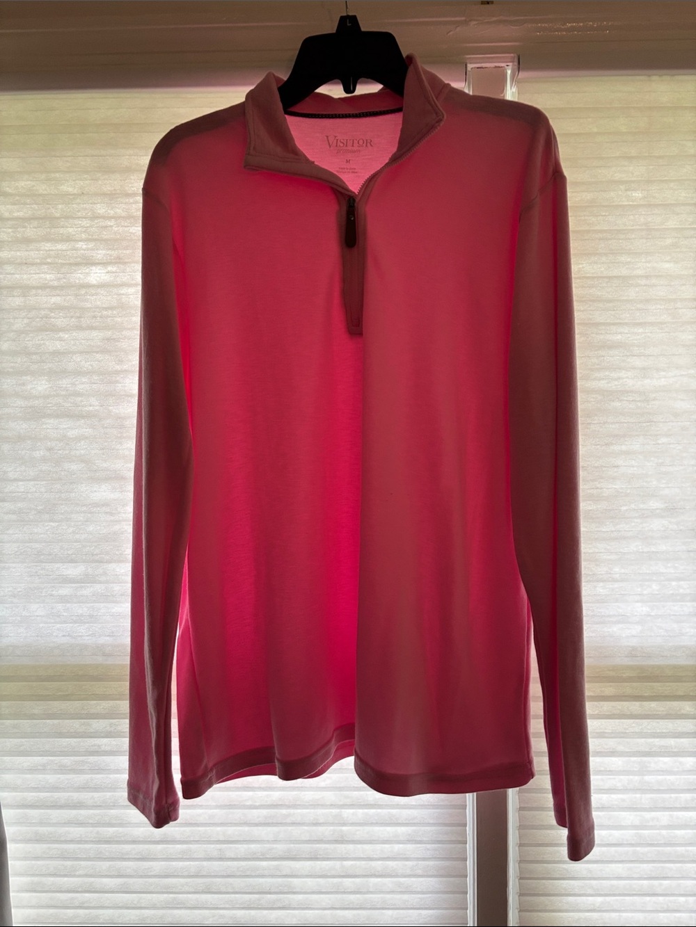 Quarter-Zip Pullover - pastel pink (pic is deceiving)